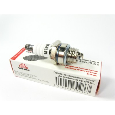 Свічка запалювання L7T Vitals для двотактних бензопил 45cc/52cc